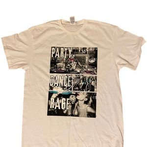 Party Dance Rage T-Shirt • White • Delta Brand • Men’s Size Large